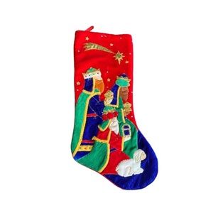 2008 Prima Creations Plush Christmas Stocking Nativity Wise Men 3 Kings 22”